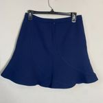J.Crew Flutter Ruffle Mini Skirt Women's Size 2 Navy Career Classic Preppy Chic Photo 7