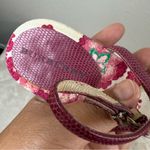 Burberry Burgundy Floral Women Shoes SZ:7 Photo 4