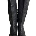 EMANUELA PASSERI Italy Grey Leather Boots Tall Block Heel EU Size 40 Gray Photo 1