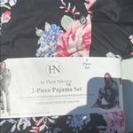 Flora Nikrooz NWT  Black Floral Pajama Set size M. Cute 2 piece pajama set! Photo 5