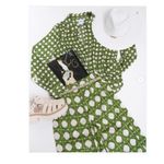 MISA Los Angeles Rita Pants in Rattan Tile Small Womens Satin Printed Trousers Photo 11