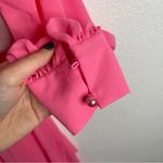 Badgley Mischka Belle One Shoulder Pink Maxi Dress Size 12 Photo 3