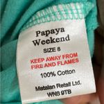 Papaya  Turquoise Eyelet Sleeveless Top 8 Photo 3