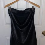 Strapless satin black Dress Photo 1