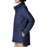 Columbia NWOT Copper Crest Womens Small Blue Fleece Lined Jacket Quilted No Hood Photo 4