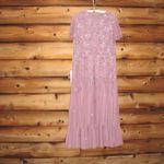 Mac Duggal 9212 Embellished High Neck Cap Sleeve A Line Dress Pink 12 Photo 9