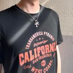 CZ Cross Pendant Necklace for Men Women Streetwear Punk Hip Hop Unisex Style Silver Photo 6