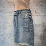 Old Navy  size 6 denim‎ skirt high rise Photo 2