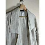 Moonlight  Y & S Open front 100% Linen Cream Blazer Lagenlook made in USA Medium Photo 3