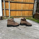 Seychelles  Women's Brown Lace-Up Leather Platform Boots size‎ 9 Photo 2