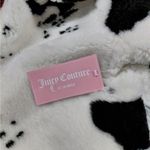 Juicy Couture Women’s Spotted Faux Fur Jacket White Black Cow Print Large Coat Photo 11