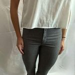 Brandy Melville Vintage  Woven Gingham Tilden Pants - Grey Photo 4