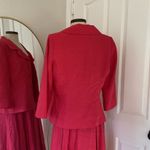 Talbots hot pink dress and jacket set fit and flare Photo 6