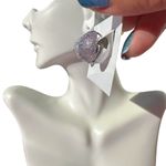 Nine West silver tone two sides clip on ball shape earrings Photo 1