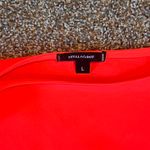 Stella & Dot  Soiree Top Blouse Light Gold Metallic Cuff Coral Orange Sz L Photo 2