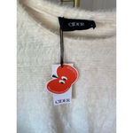 Cider NWT Fuzzy Soft Top White Parisian Autumn Winter Event Wedding Cozy Boho L Photo 3