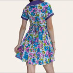 American Vintage Handmade flower power vintage 60s retro mini babydoll floral dress (XXS/XS) Photo 2
