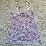 Pucker Up Slip Nightgown Sleepwear Vintage Floral Lace Pink L Size L Photo 3