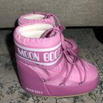 Moon Boot Icon Low Pink Nylon Boots Size 7 Photo 5
