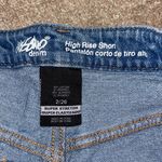 High Rise Denim Shorts with American Flag Pockets Size 2 Photo 1