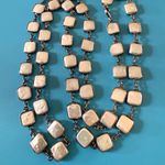 Estate Mother of Pearl Sterling Silver Designer 31 Inch Necklace Photo 3