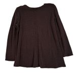 Habitat Clothes to Live in Shirt Womens M Brown Waffle Textured V Neck Lagenlook Photo 2