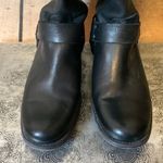 Frye 🚫SOLD🚫 Black Leather Motorcycle Boots with Zip Up Back Size 7 Photo 2