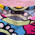 ZARA Colorful Floral Short Sleeve Tee Photo 1