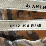 Anthropologie Bohemian Western Ruffle Lace Up Paisley Long Sleeve Dress Size 8 Photo 10