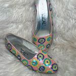 Radical Pink Blue Yellow Purple and Silver Sequined Dressy Flats Size 7 Photo 2