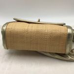 Coach Parker Woven Straw Metallic Leather Shoulder Bag 42475 Photo 5