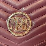 Badgley Mischka NEW! Plum 2-Way Chevron Quilted Crossbody Clutch Bag - NWT Photo 3