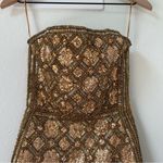 Retrofete Heather Embellished Sequin Beaded Mini Dress in Gold Size XXS Photo 5