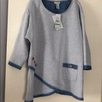 Multiples NWT Asymmetrical solid fleece top Photo 3