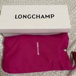 Longchamp Fuchsia and White Canvas Flats Photo 9