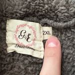 Boutique Grace & Emma Grey Sherpa Aztec 1/4 Zip Sweatshirt Photo 3