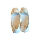 Franco Sarto Tesica Slip-On Loafers White Square Toe Shoes Size 9.5 Women's Photo 7