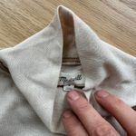 Madewell Semi sheer Mock Neck Tee Long Sleeve Top Beige Essential Basic Women Photo 13