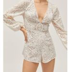 Finders Keepers Sofia Romper White Lace Photo 1