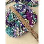 Vera Bradley Purple Heather Paisley Saddle Crossbody Hipster Bag Purse Quilted Photo 9