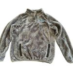 Simply Southern Small Soft Patterned Sherpa Pullover Gray Needs Buttons READ Photo 0