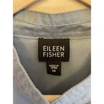 Eileen Fisher Cotton Jacket Women Size Large Light Blue Blazer Career Classic Photo 4
