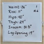 Southern Stitch Ladies Straight Leg Embroidered Denim Blue Jeans Size 33 33R Photo 11