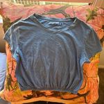 Calvin Klein blue vintage reworked cropped short sleeve cotton t shirt Photo 5