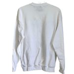 NEW Alla Berman Bon Voyage Rhinestone Graphic Boyfriend Sweatshirt size M White Size M Photo 1