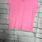 Victoria's Secret Victoria’s Secret Tie-Neck Pink Tank Sz L NWT Bubblegum Festival Summer Crop Top Photo 3