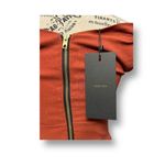 NWT Vesper247 XS Rust Off Shoulder Midi Dress Zip Back Belted Wedding Guest Fall Orange Photo 4