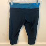 Nike  Dri-Fit Dark Blue & Light Blue Cropped Leggings Photo 1