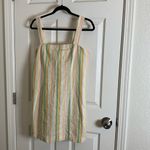 Forever 21  Striped Sleeveless Dress linen blend Size large Photo 6