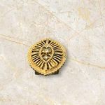 Vintage Estate Gold Tone Clear Rhinestones Scarf Clip Holder Photo 3